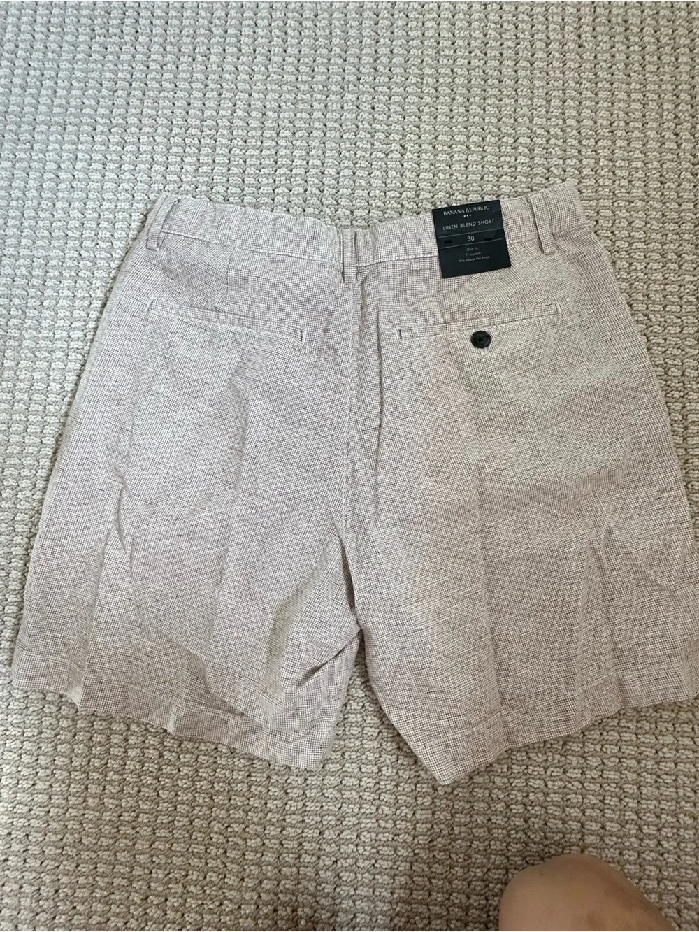 Banana Republic Pink-Tan Textured Shorts